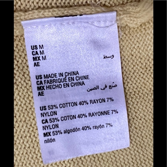 STYLE & CO hoodie sweater/ yellow sunray size M - Picture 7 of 7